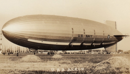 USS Akron Helium Filled Airship